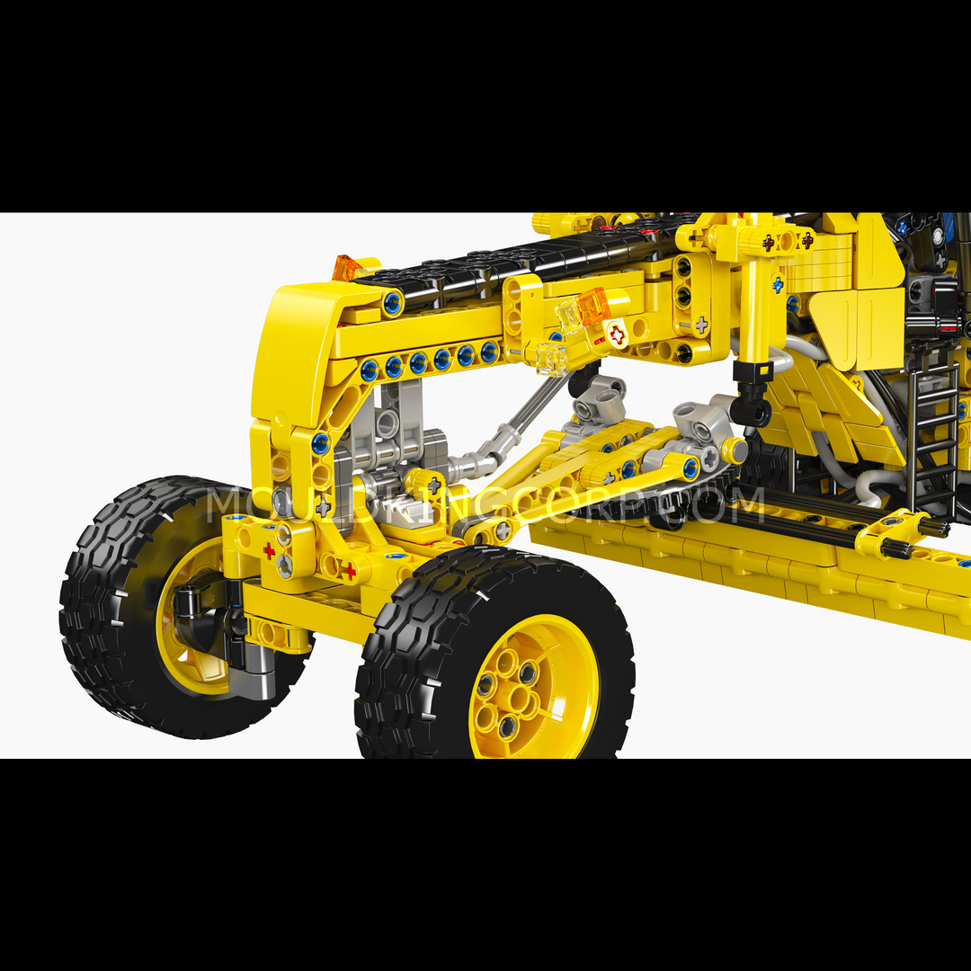 Mould King 19023 GD655-6 Motor Grader Building Set | 1,109 Pcs