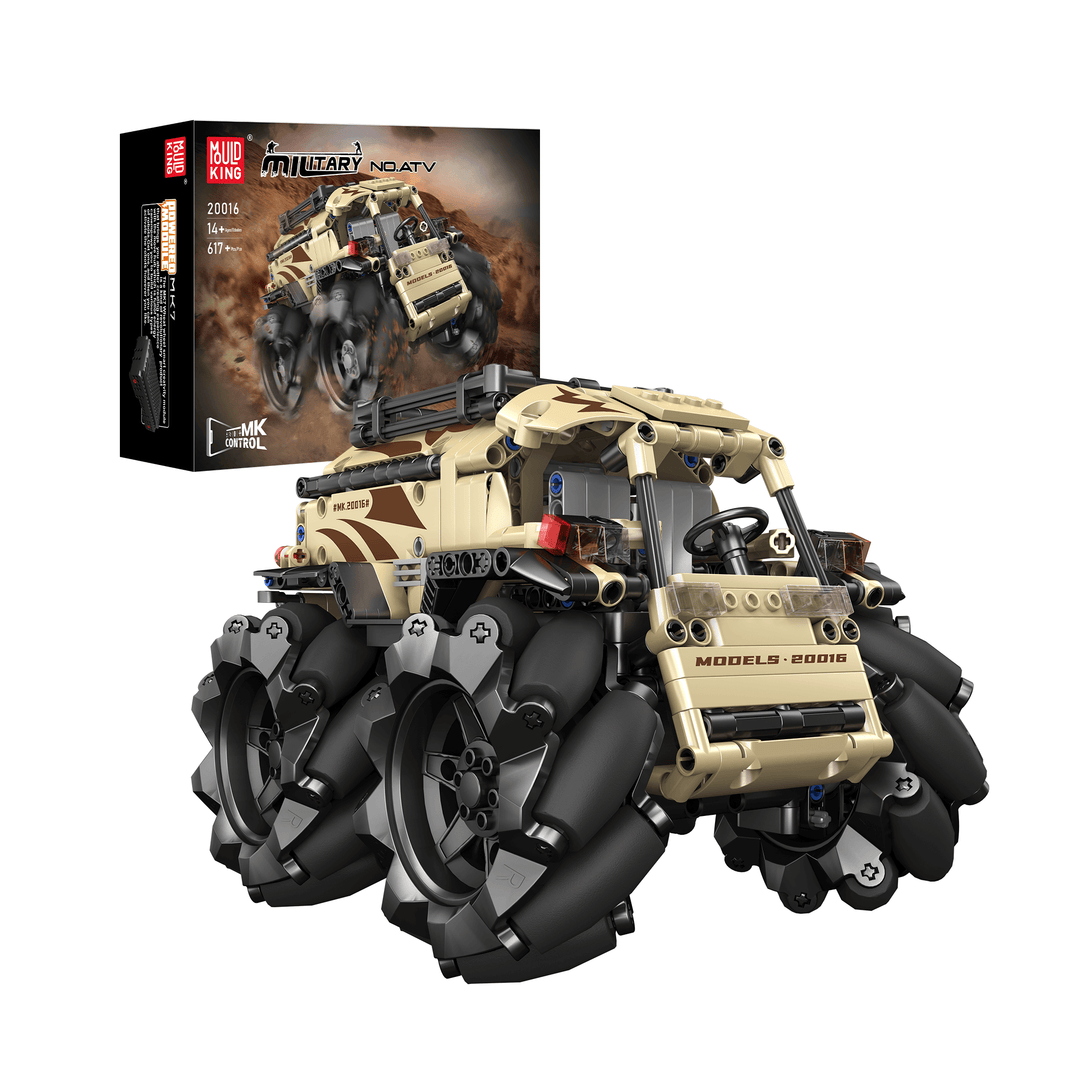 Mould King 20016 Mecanum ATV Remote Controlled Building Set | 617 Mould King 20016 Mecanum ATV Remote Controlled Building Set | 617