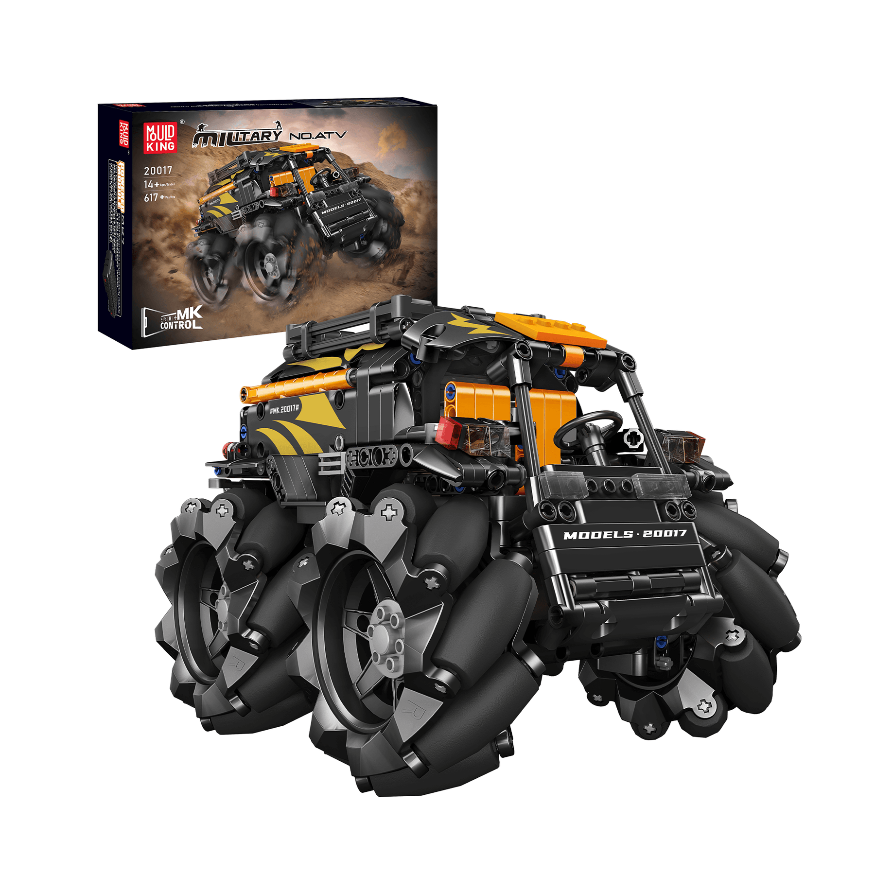 Mould King 23003 Kit Costruzione Moto Vigili Del Fuoco - 2100 Pezzi Con Mould King 23003 Kit Costruzione Moto Vigili Del Fuoco - 2100 Pezzi Con