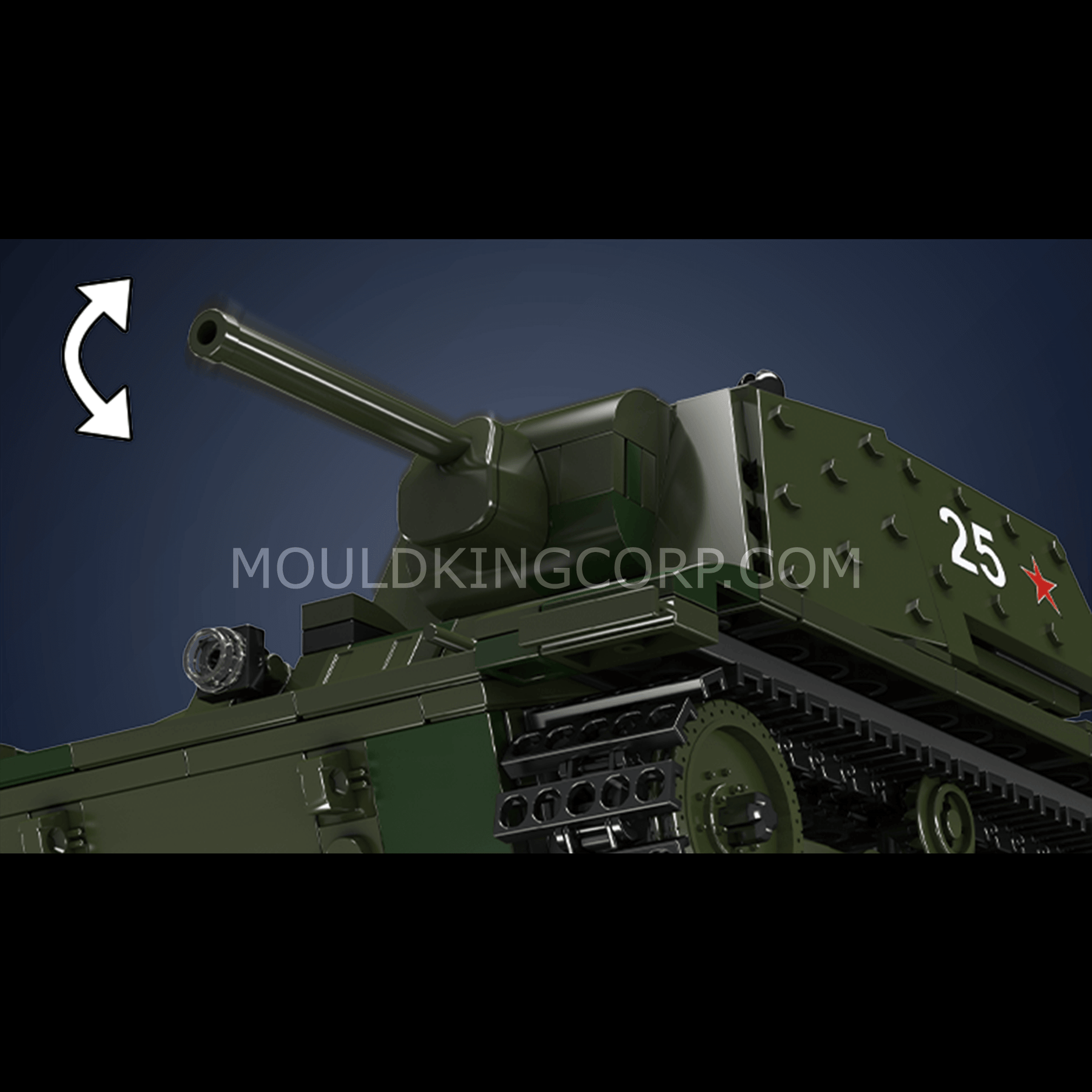 Flitserz - Mold King Technic Tank - Réservoir télécommandé - Avec son -  Réservoir Rc 