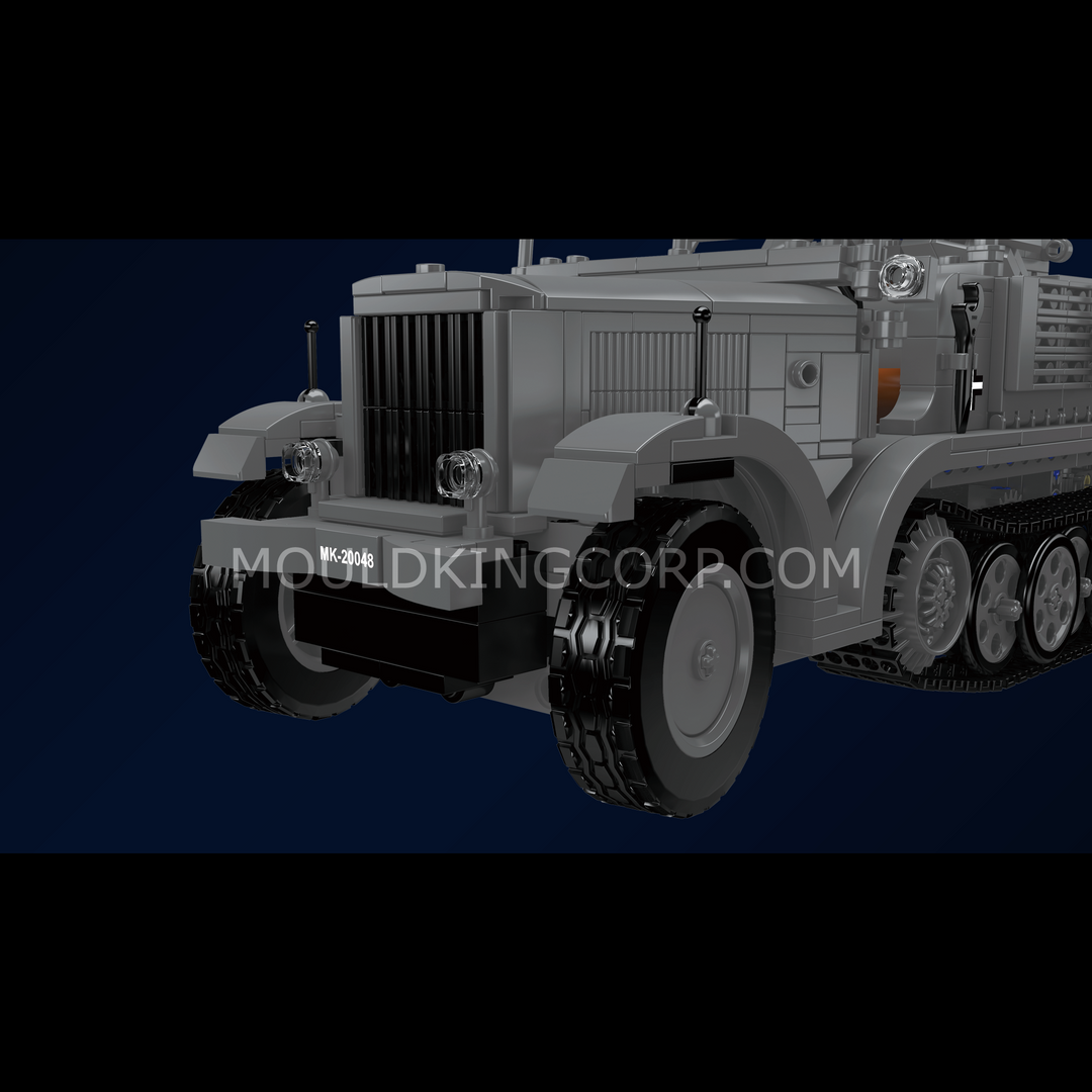Mould King 20048 German 3.7cm Anti-Aircraft Half-Track Vehicle Building Set | 1,188 Pcs