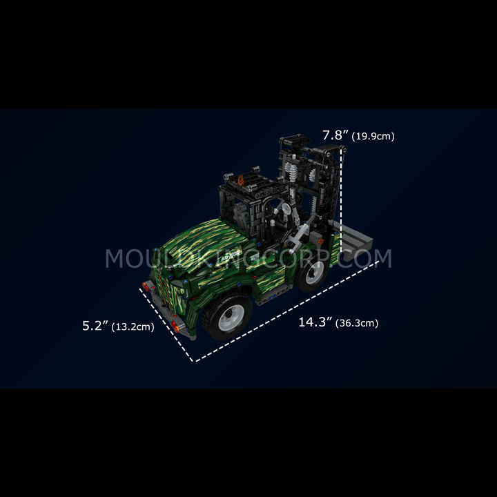Mould King 20050 All-Terrain Forklift Building Set | 1,312 PCS