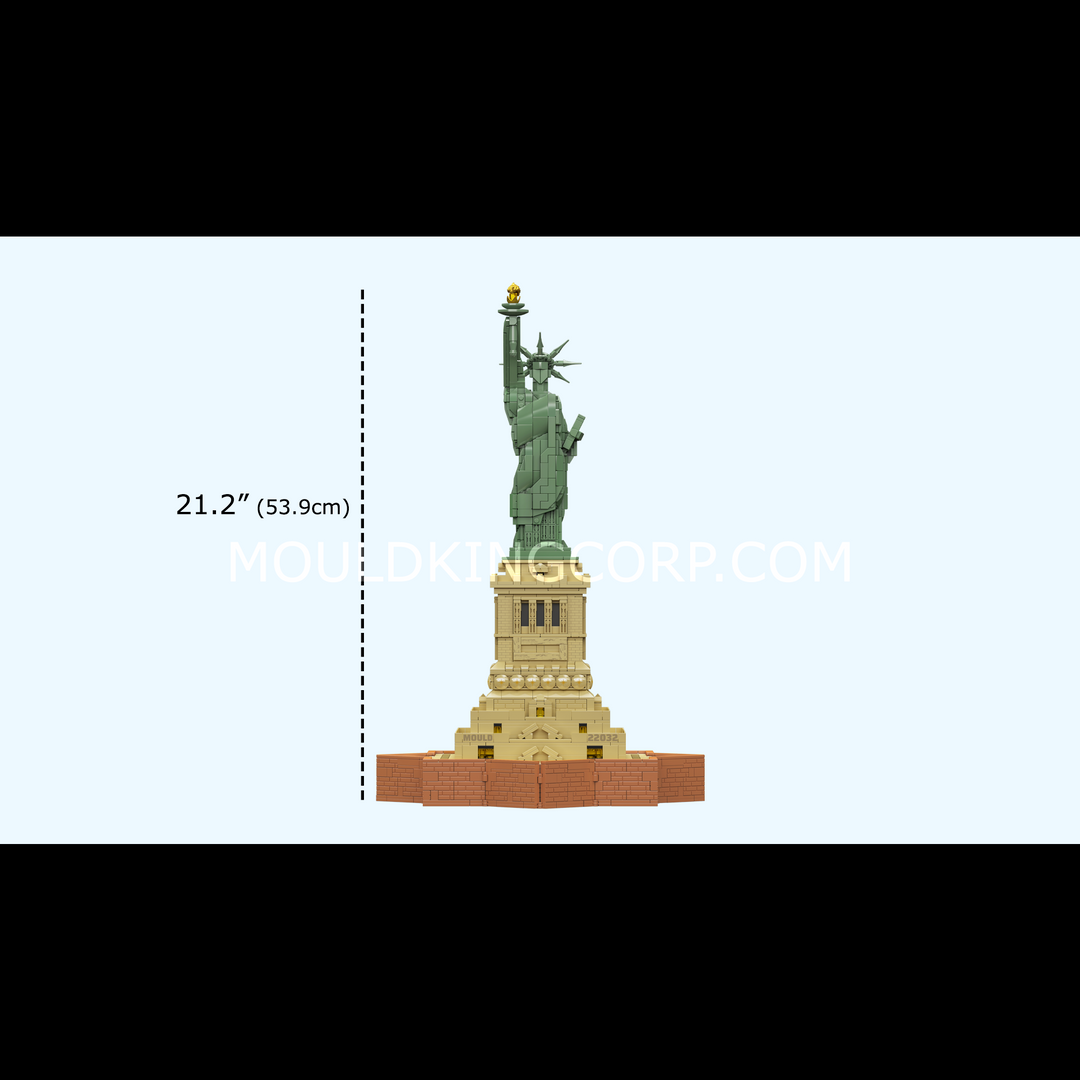 Mould King 22032 Statue of Liberty Architecture Building Set | 2,620 Pcs