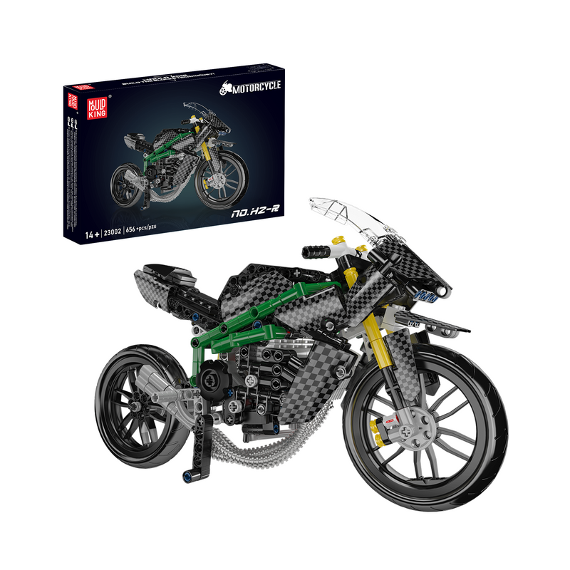 Mould King 23002 HZ-R Motorcycle Model Building Set | 656 Pcs