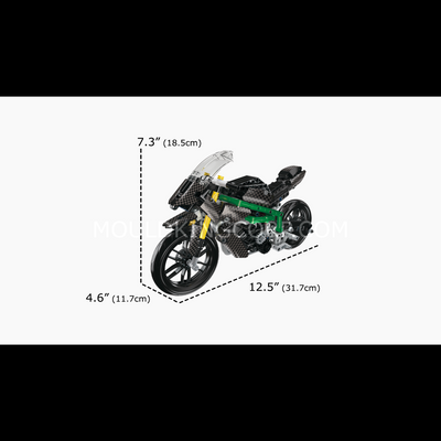 Mould King 23002 HZ-R Motorcycle Model Building Set | 656 Pcs