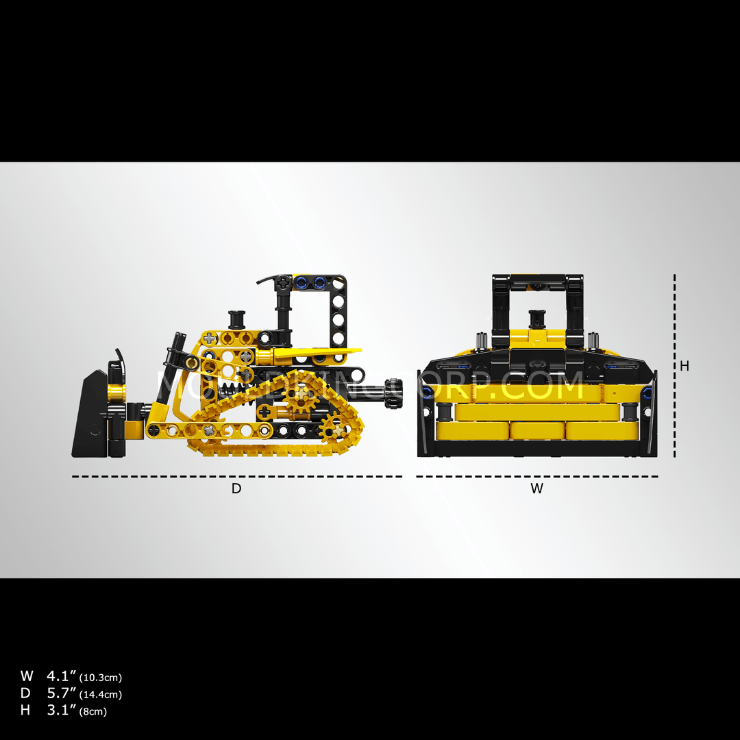 Mould King 24020 Jeu de construction de bulldozer sur chenilles | 244 pièces