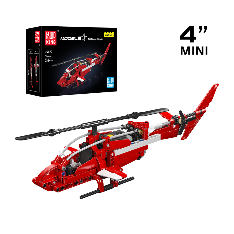 Mould King 24022 Sparrow Helicopter Building Toy Set | 266 PCS