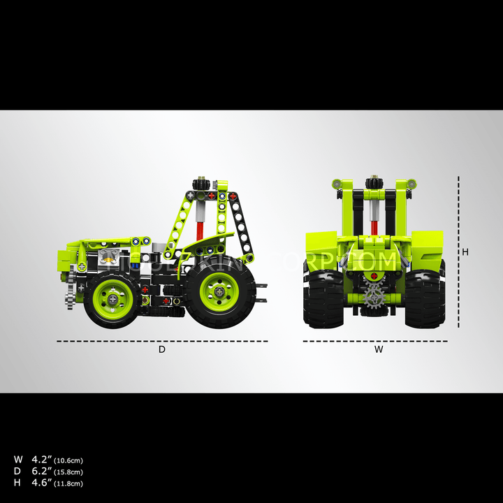 Mould King 24024 Bauspielzeug-Set für Bauernhoftraktoren | 242 Teile