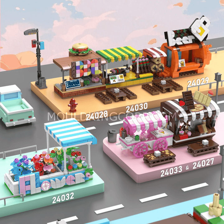 Mallenkoning 24033 Ice Scream Truck & Klauwmachine bouwset | 269 delig