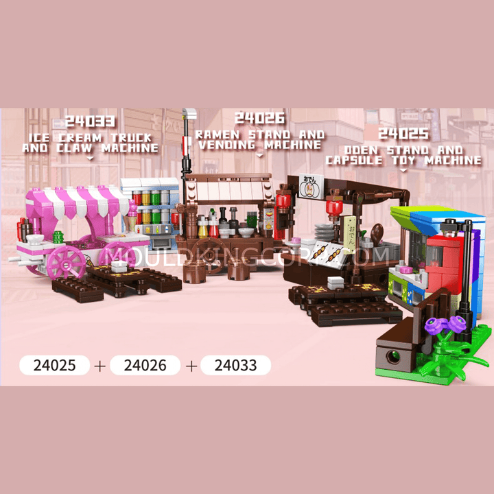 Mallenkoning 24033 Ice Scream Truck & Klauwmachine bouwset | 269 delig