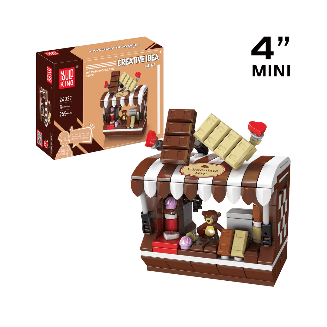 Mallenkoning 24027 Chocoladewinkel Bouwspeelgoed Set | 255 Stuks