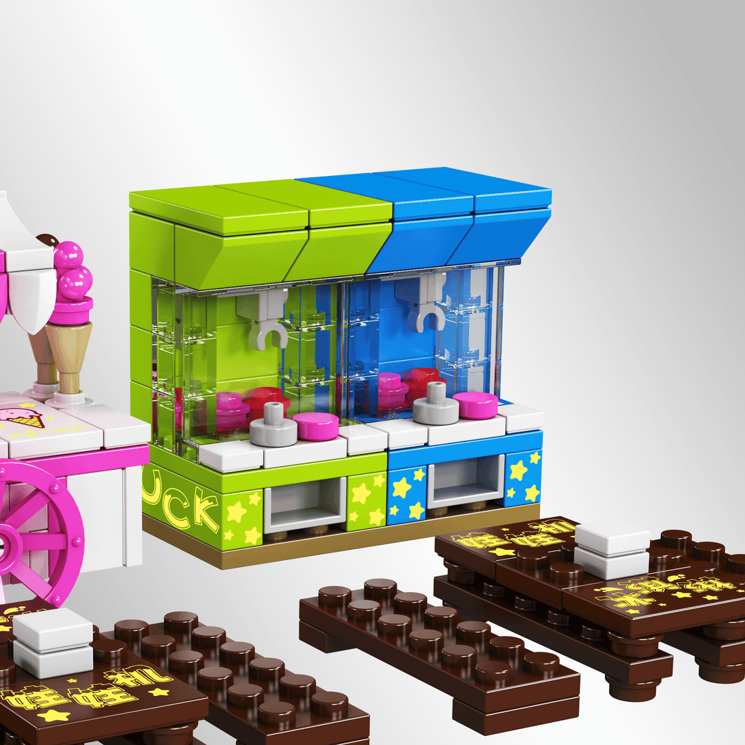 Mallenkoning 24033 Ice Scream Truck & Klauwmachine bouwset | 269 delig