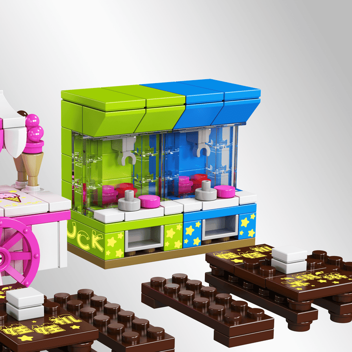 Mallenkoning 24033 Ice Scream Truck & Klauwmachine bouwset | 269 delig