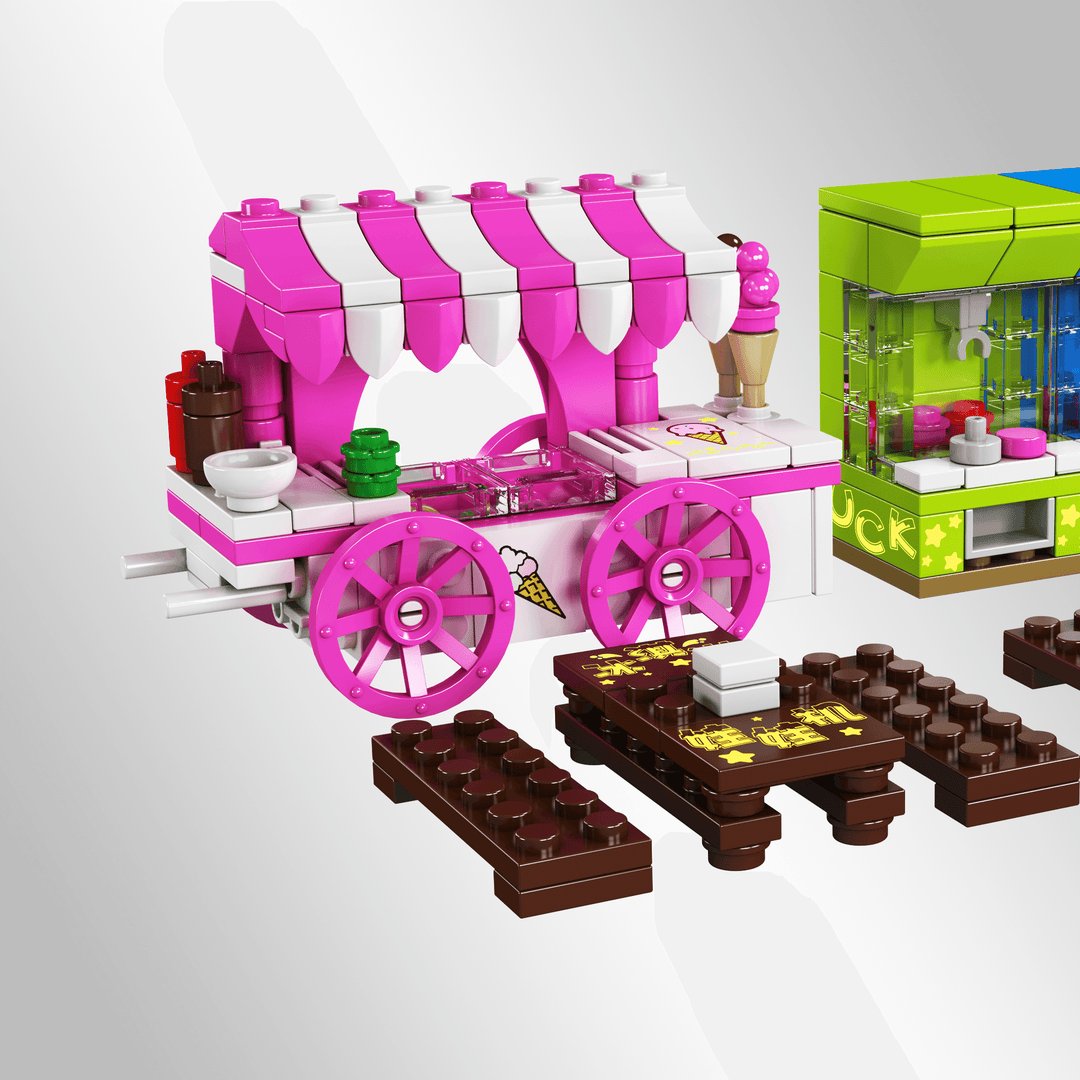 Mallenkoning 24033 Ice Scream Truck & Klauwmachine bouwset | 269 delig