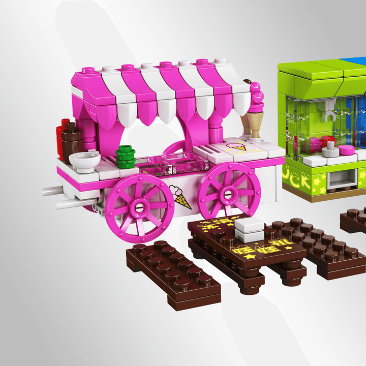 Mallenkoning 24033 Ice Scream Truck & Klauwmachine bouwset | 269 delig