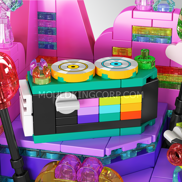 Mould King 24043 Electronic Music Stage Building Set | 369 Pcs