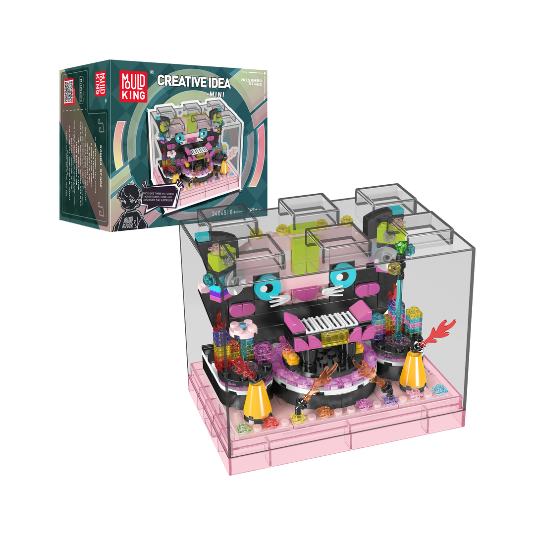 Mould King 24045 Black-Cat-themed Samba Stage Building Set | 368 Pcs
