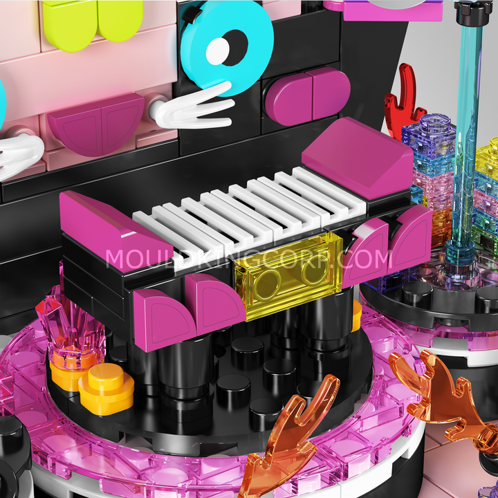 Mould King 24045 Black-Cat-themed Samba Stage Building Set | 368 Pcs