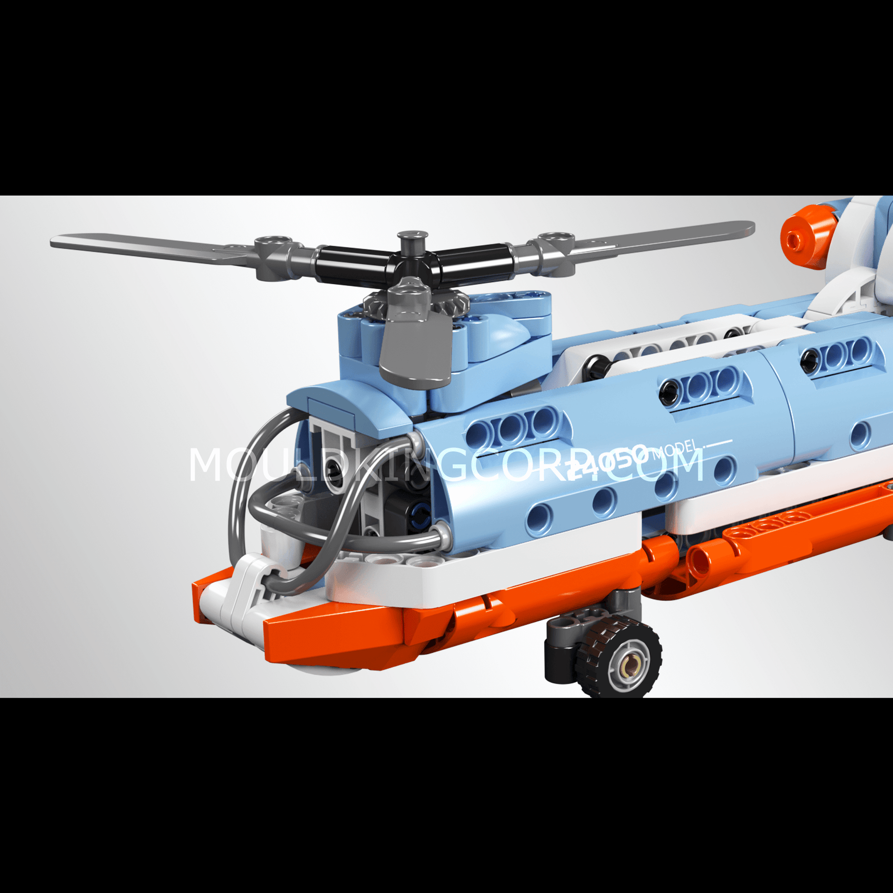 Hand Held Rotor Toy Mould King 24050 Tandem Rotor Helicopter Building Toy Set | 270 Pcs