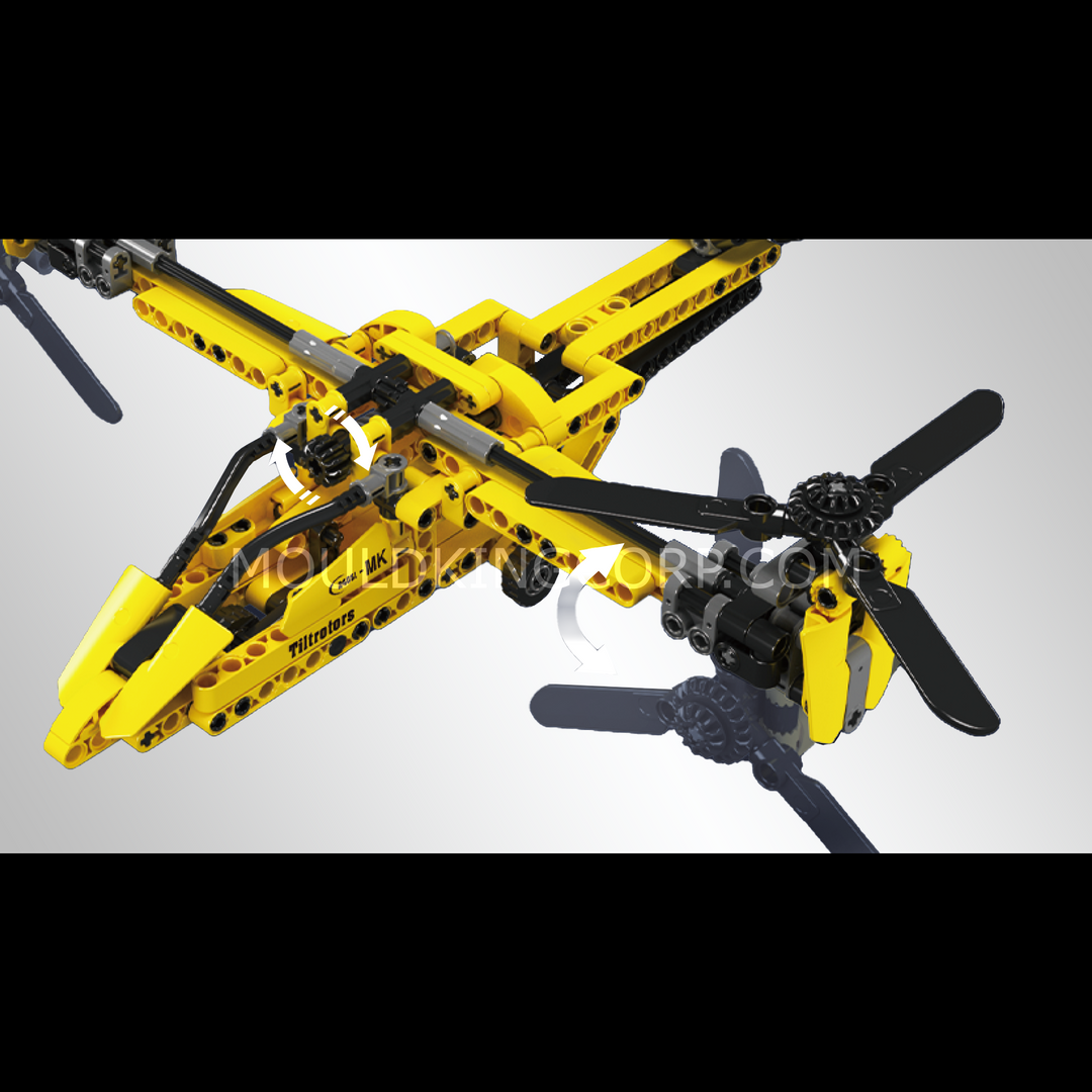 Mould King 24051 Tiltrotor Aircraft Building Set | 279 Pcs