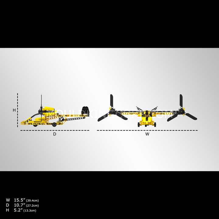 Mould King 24051 Tiltrotor Aircraft Building Set | 279 Pcs