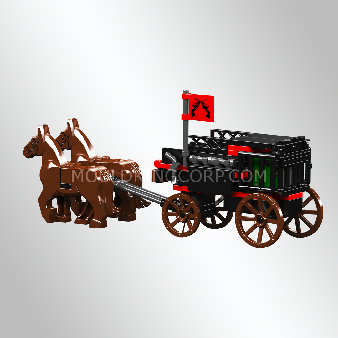 Mould King 24062 Wild West Bank Heist Scene Building Set | 693 Pcs