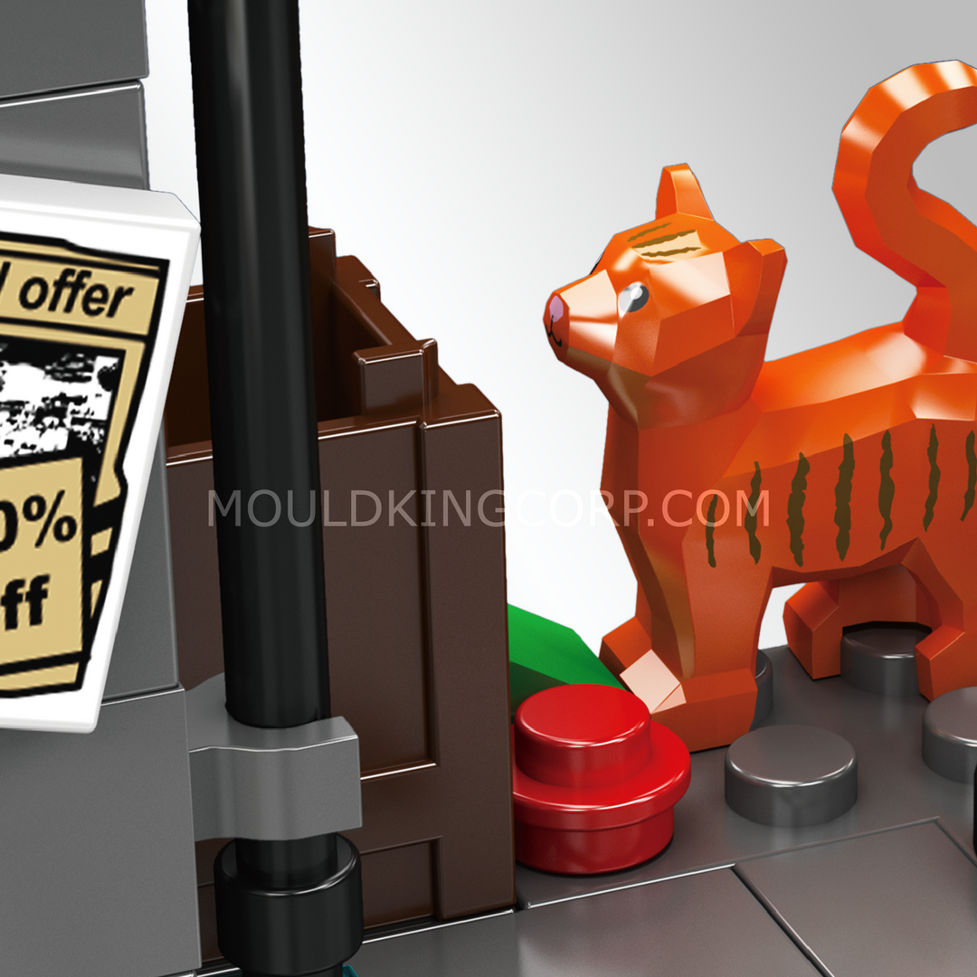 Mould King 24063 Wasteland Street Supercar Scene Building Set | 601 Pcs