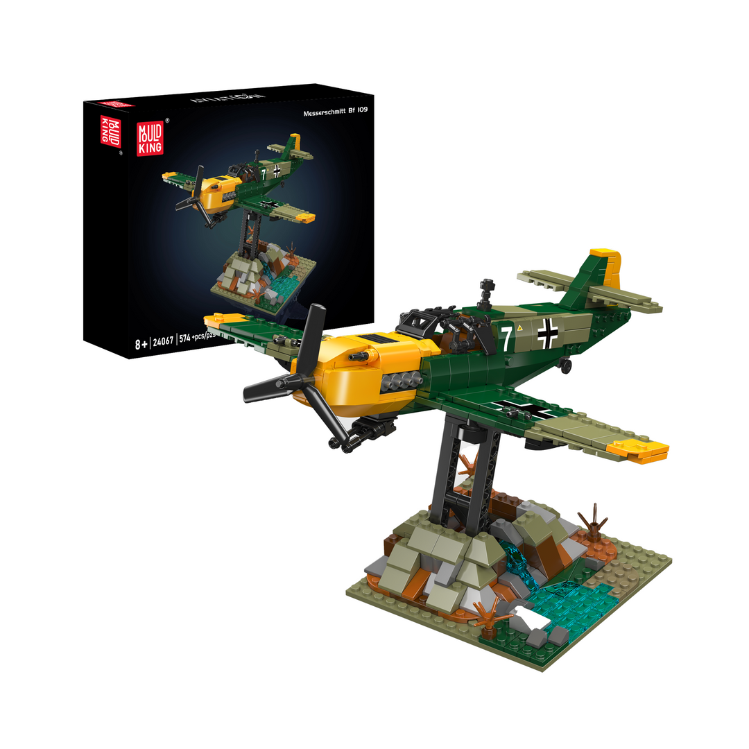 Mould King 24067 Juego de construcción de aviones Messerschmitt BF 109 | 574 piezas