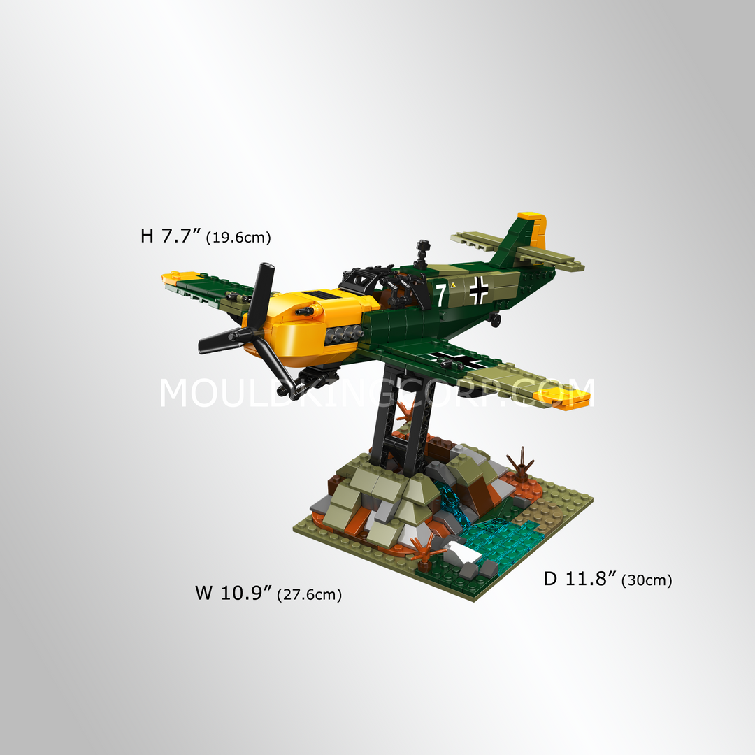 Mould King 24067 Juego de construcción de aviones Messerschmitt BF 109 | 574 piezas