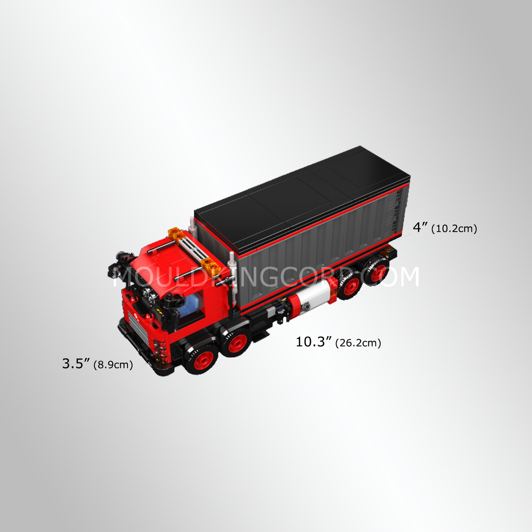 Mould King 24069 Heavy-Duty Container Truck Building Set | 630 Pcs