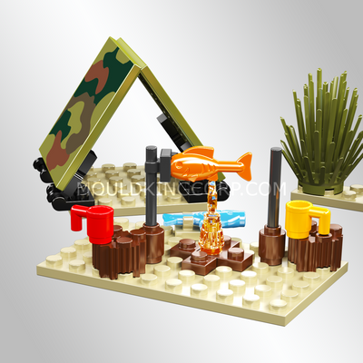 Mould King 24073 Tank Rest Camp Building Set | 513 Pcs