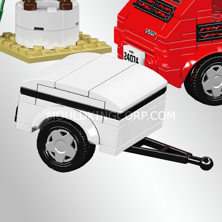 Mould King 24074 Fiat 126P Outdoor Adventure Building Set | 393 Pcs