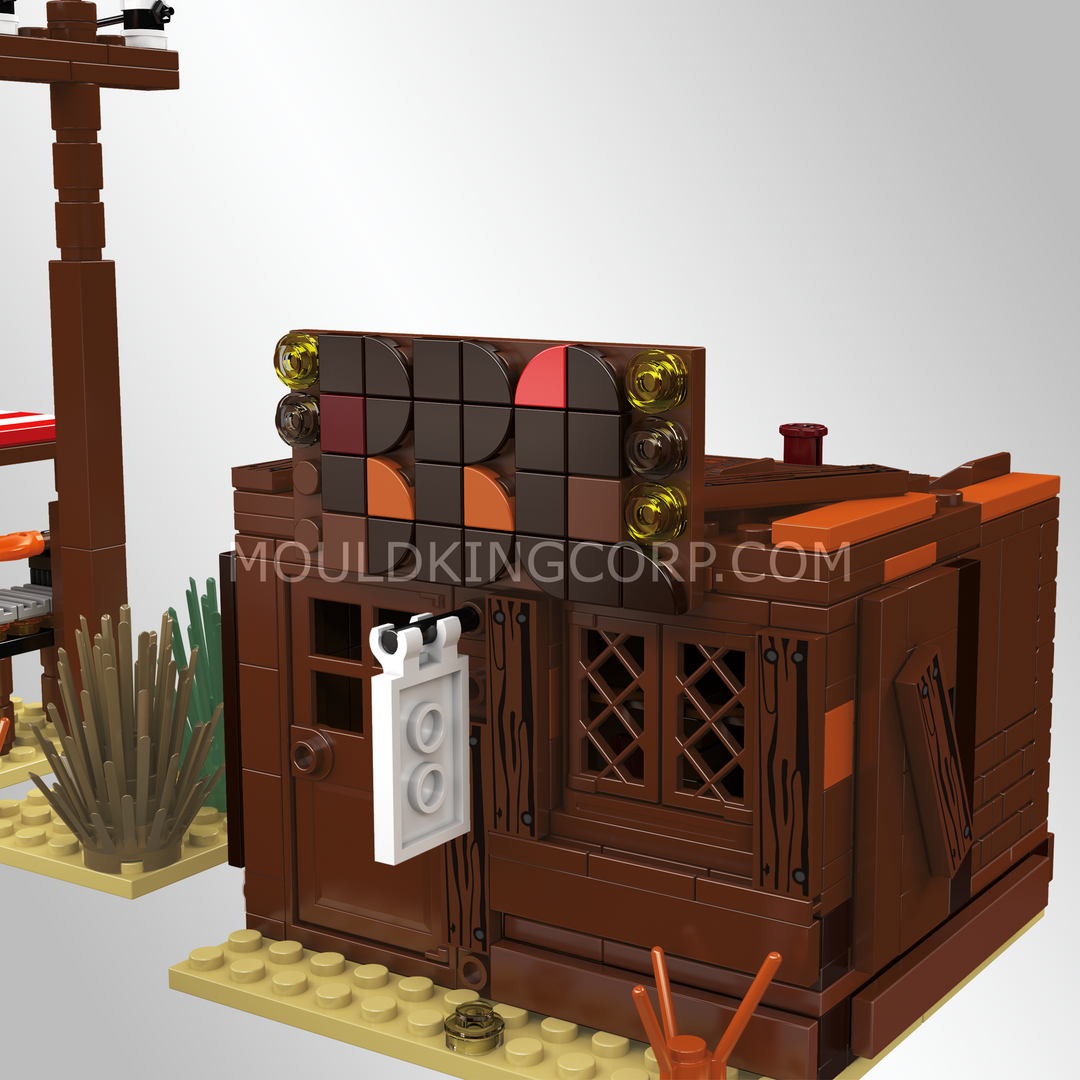Mould King 24076 Wild West Market Building Set | 949 Pcs