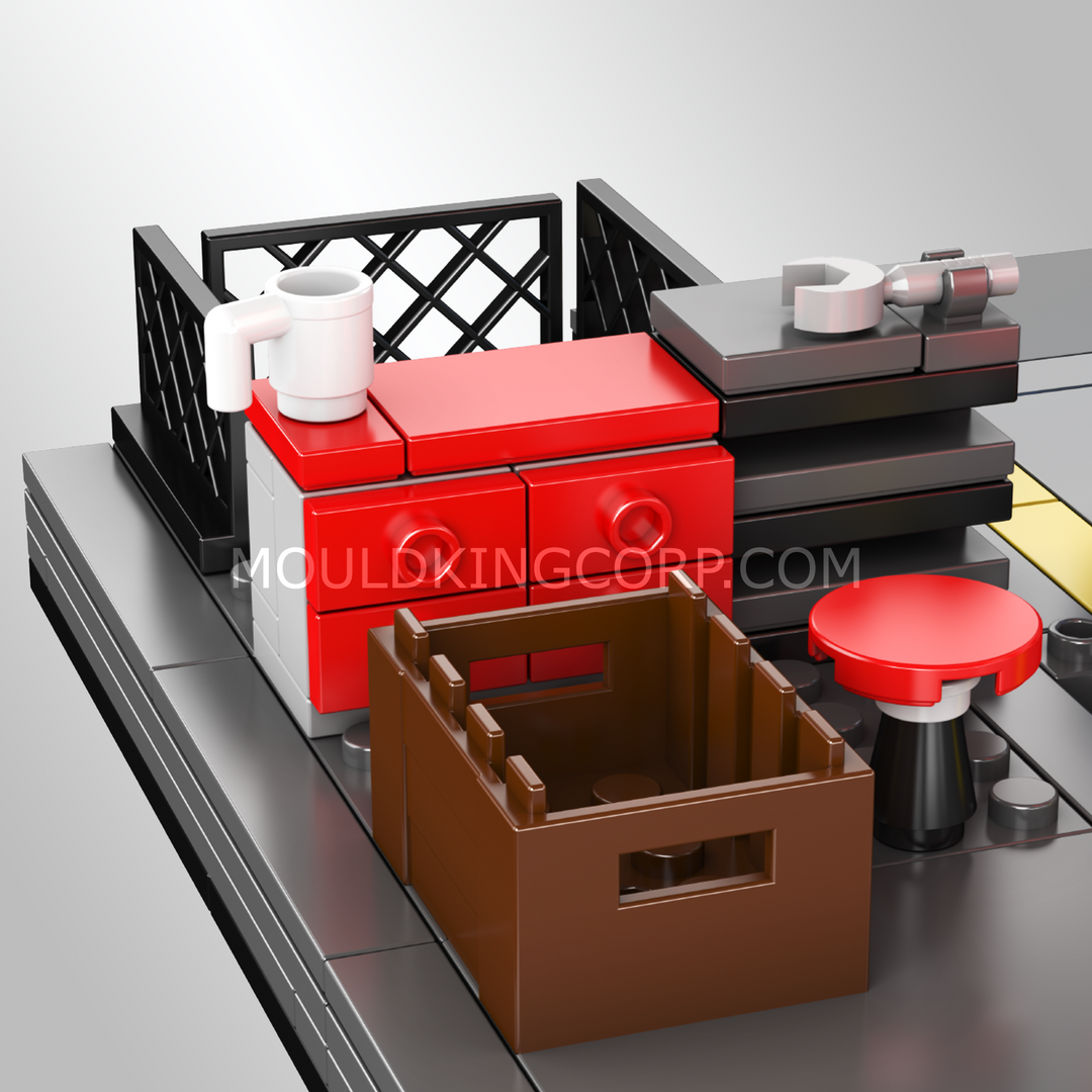 Mould King 24086 Garage Workshop & Challenger Muscle Car Building Set | 858 Pcs