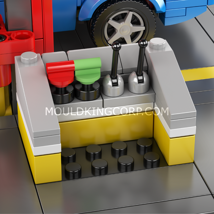 Mould King 24086 Garage Workshop & Challenger Muscle Car Building Set | 858 Pcs