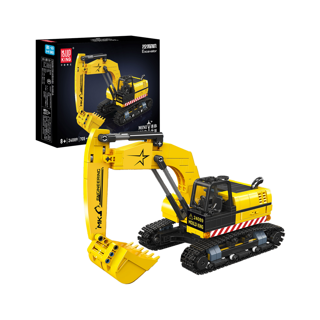 Mould King 24089 Mini Excavator Building Set | 705 PCS