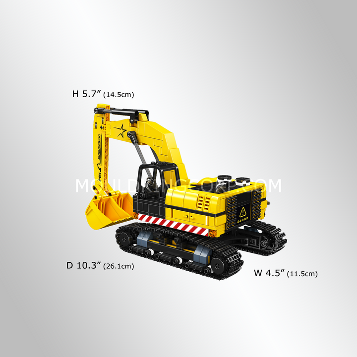 Mould King 24089 Mini Excavator Building Set | 705 PCS