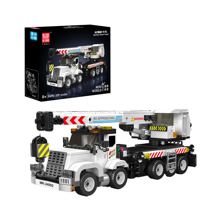 Mould King 24092 Service Crane Truck Building Set | 670 Pcs