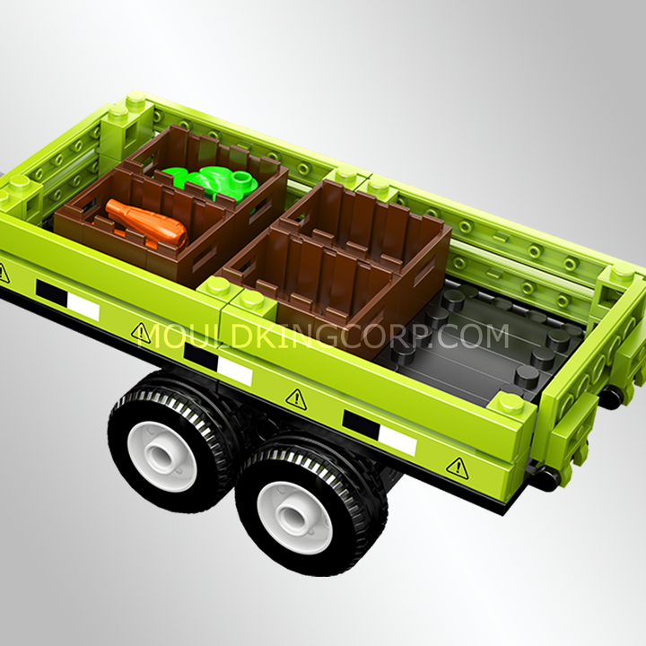 Mould King 24093 Wheel Loader & Agricultural Trailer Building Set | 504 Pcs