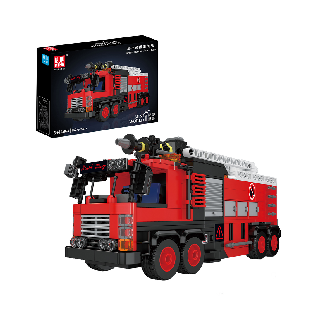Mould King 24094 Feuerwehrwagen-Bausatz für die Stadtrettung | 752 Teile