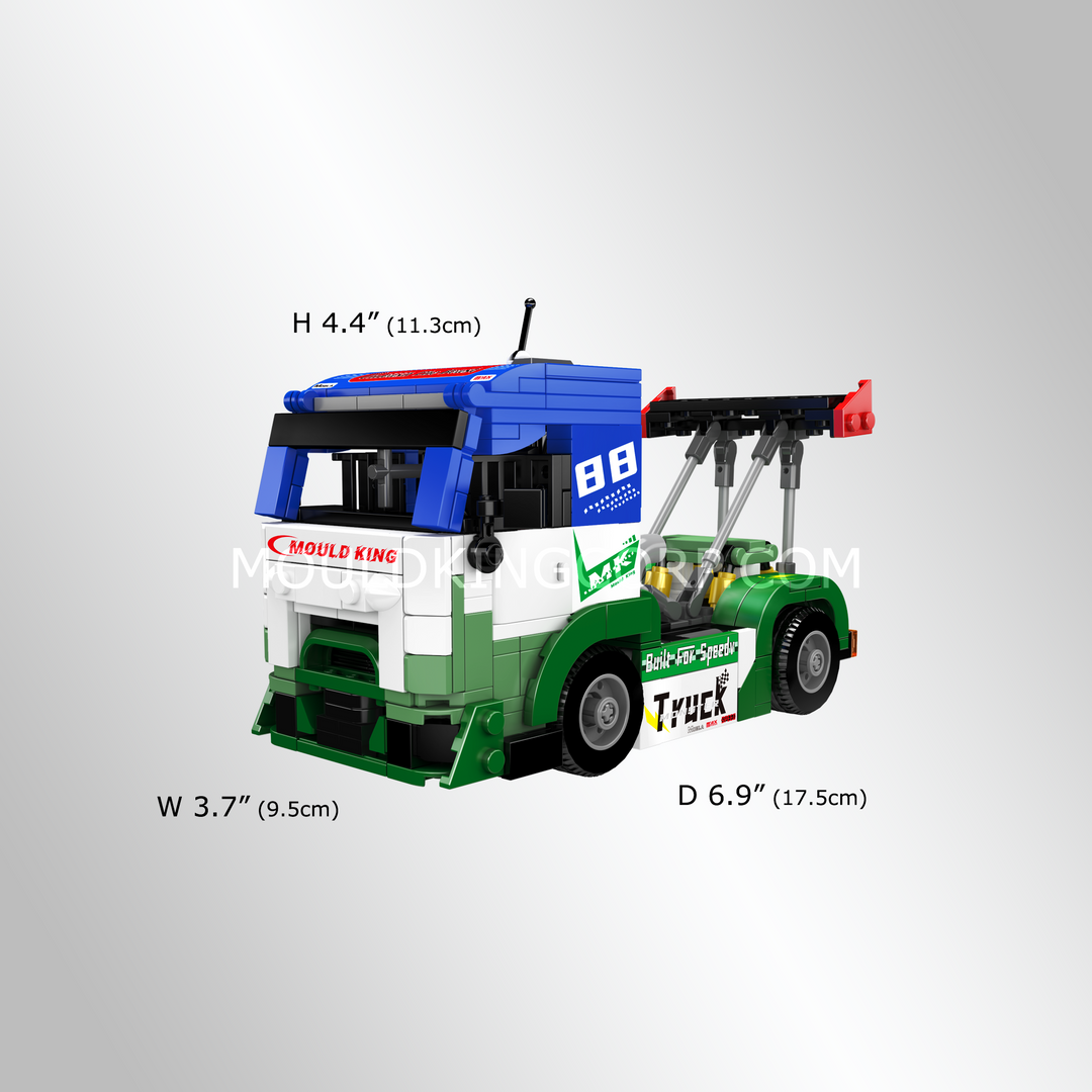 Mould King 24095 Low-Profile Renn-Truck Bausatz | 510 Teile