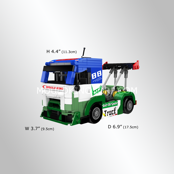 Mould King 24095 Low-Profile Renn-Truck Bausatz | 510 Teile