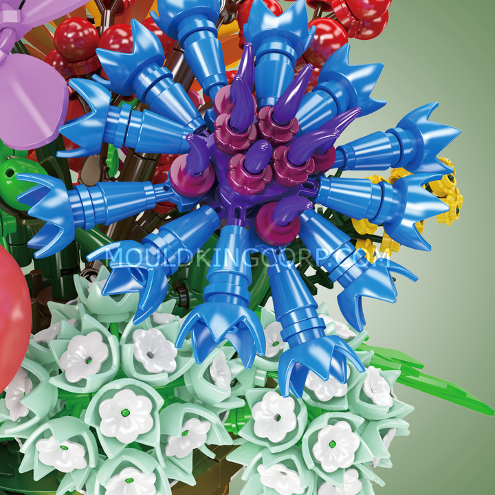 Mould King 24099 Dreamy Flower Bed Mixed Bouquet Building Set | 1,164 Pcs
