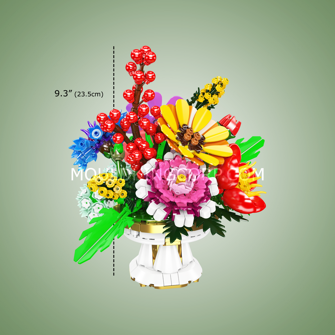 Mould King 24099 Dreamy Flower Bed Mixed Bouquet Building Set | 1,164 Pcs
