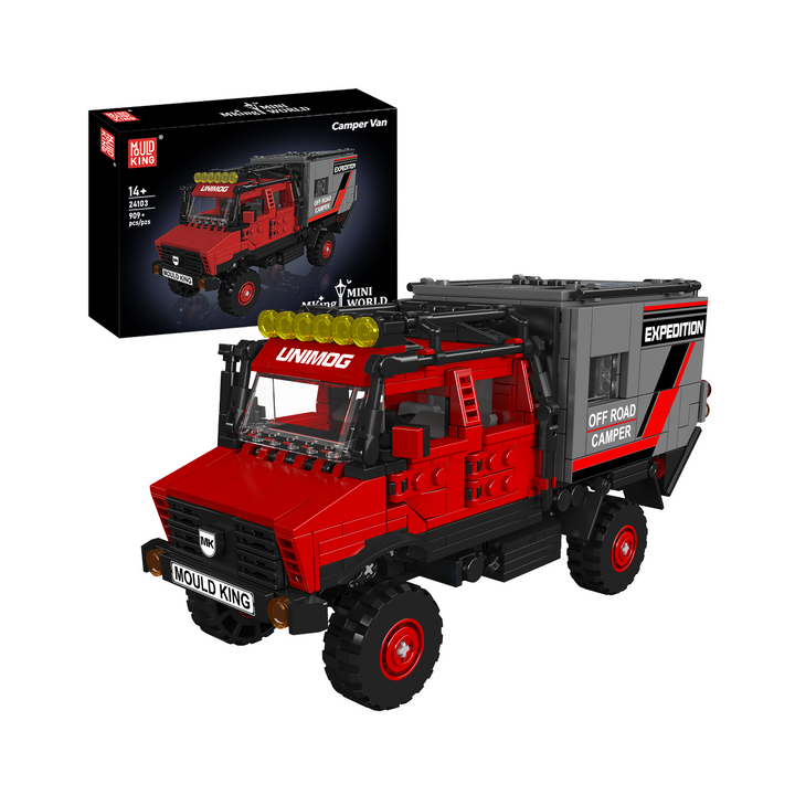 Mould King 24103 Off-Road Expedition Camper Van Building Set | 909 Pcs