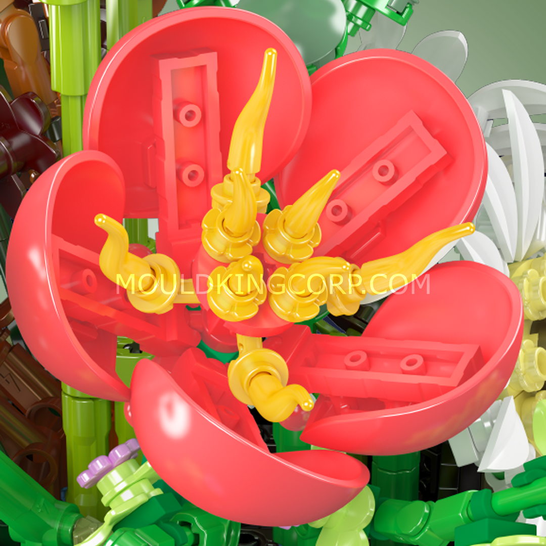 Mould King 24107 Daisy Flower Pot Botanischer Bausatz | 1.157 Teile