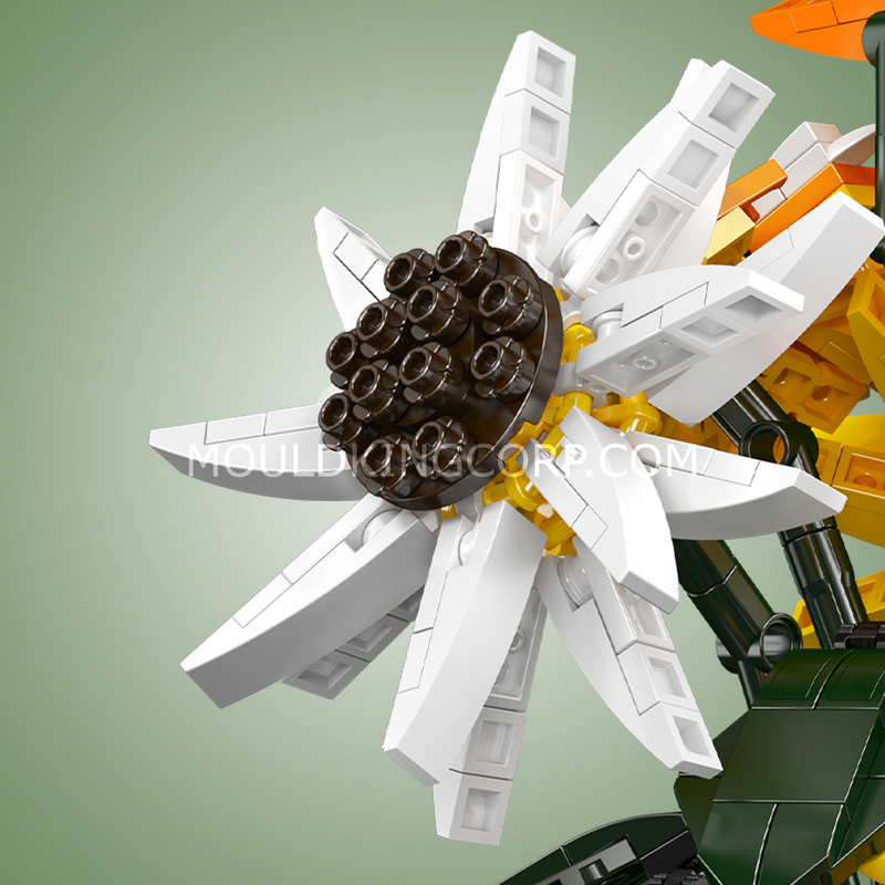 Mould King 24111 Ensemble de construction Tournesol en pot | 854 pièces