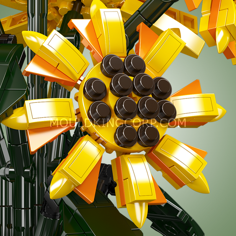 Mould King 24111 Ensemble de construction Tournesol en pot | 854 pièces