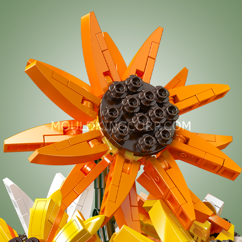 Mould King 24111 Ensemble de construction Tournesol en pot | 854 pièces