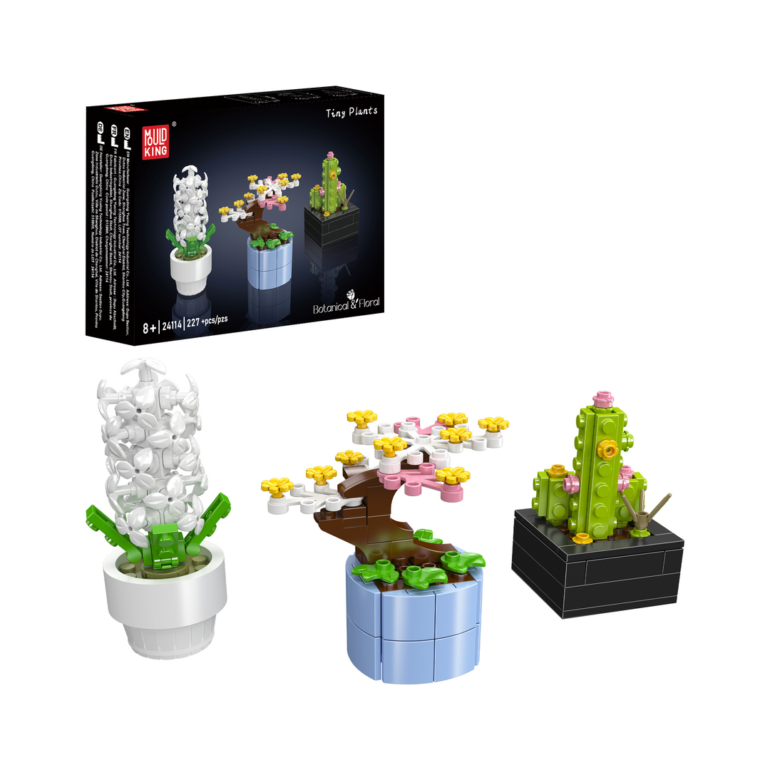 Mould King 24114 Mini Potted Flower Building Set | 227 Pcs
